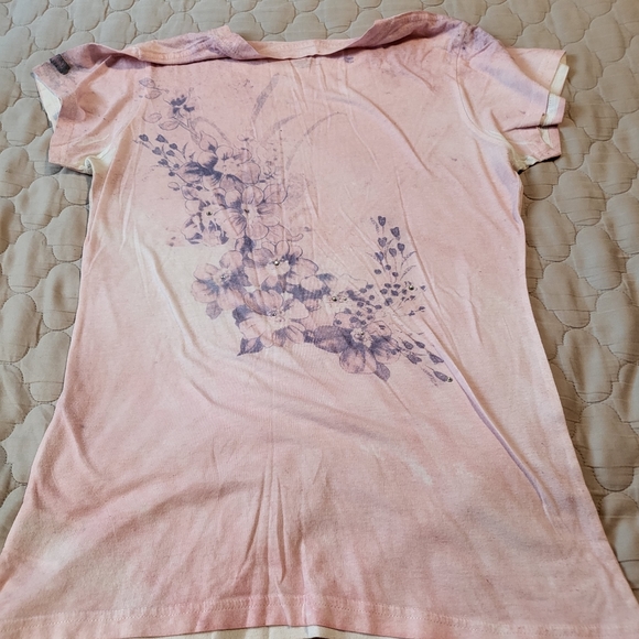 Disneyland Tinkerbell L pink fitted tshirt. - Picture 4 of 5